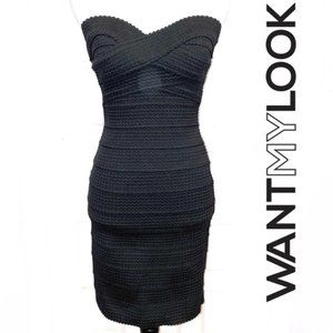 Black Bandage dress By Lilly Ghalichi Want my Look.